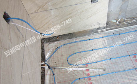 揚州錦苑別墅區發熱電纜家庭電地暖(圖3) 電地暖溫控器安裝圖